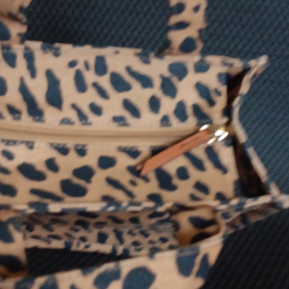 Stella & Dot Tan and Black Leopard Print Mini Tote - Picture 7 of 7